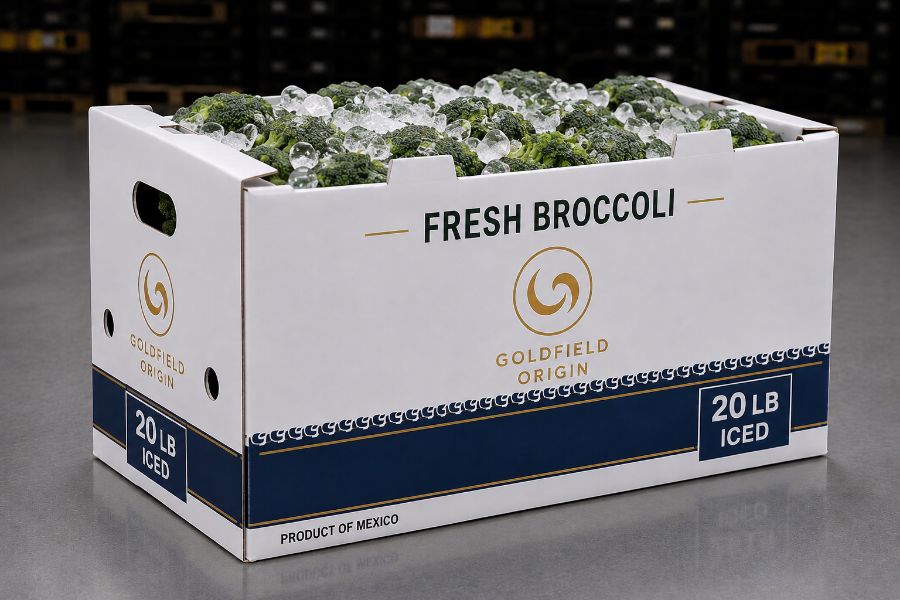 Brócoli 20 lb iced