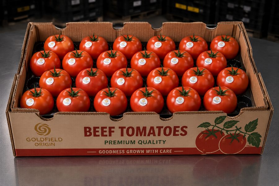 Tomate beef en charola, calidad premium
